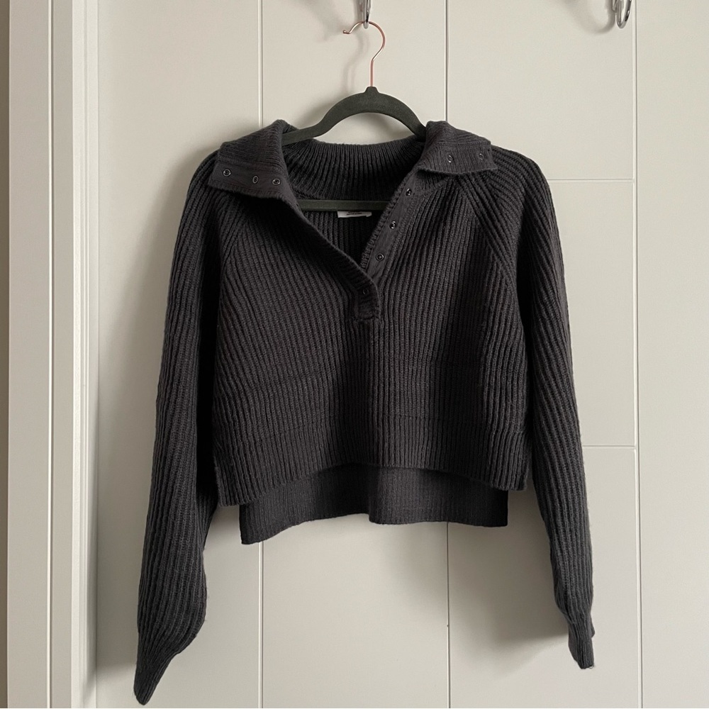 3/$45 Ardene Sailor Henley Raglan Sleeve Sweater - Picture 2 of 6